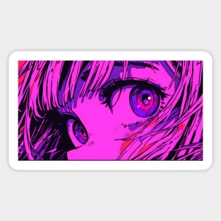 Anime Girl Eyes Sticker